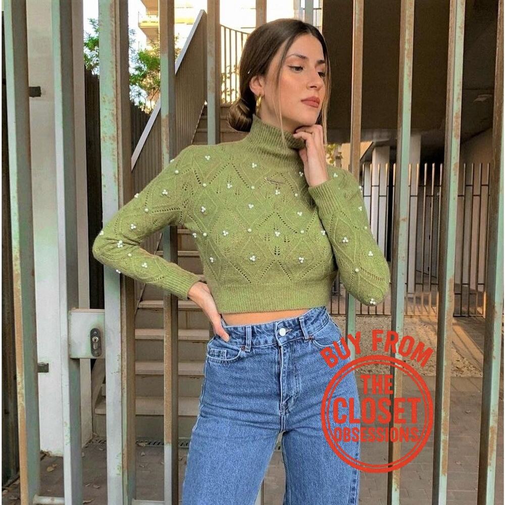 ZARA BLOGGER FAVE!!! Wool Cropped Turtleneck Sweater NWT - Picture 10 of 16